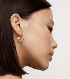 Monica Vinader Heirloom huggie earrings gold vermeil pearls (British brand)