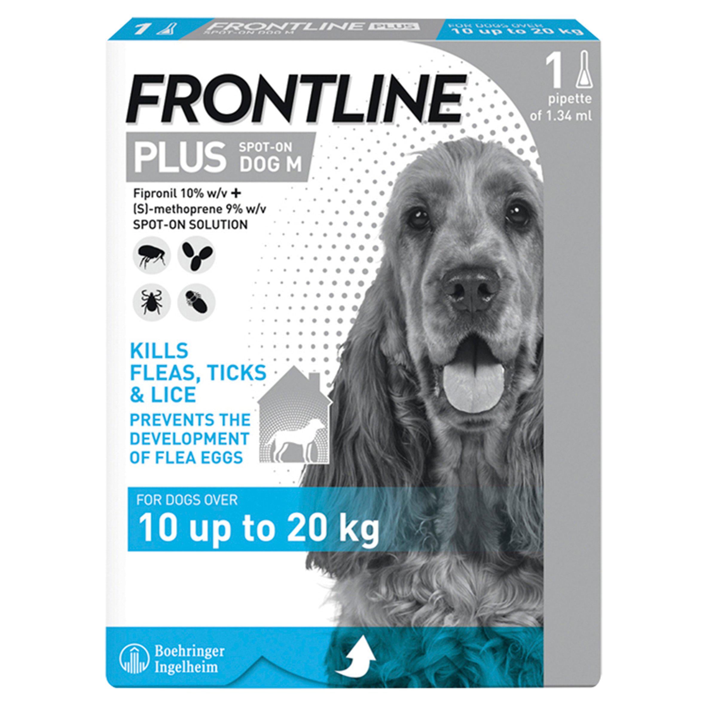 Frontline Plus Spot On Dog M 10 up to 20kg GOODS Sainsburys   