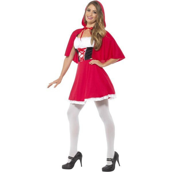 Smiffys Red Riding Hood costume short dress cape (British brand)