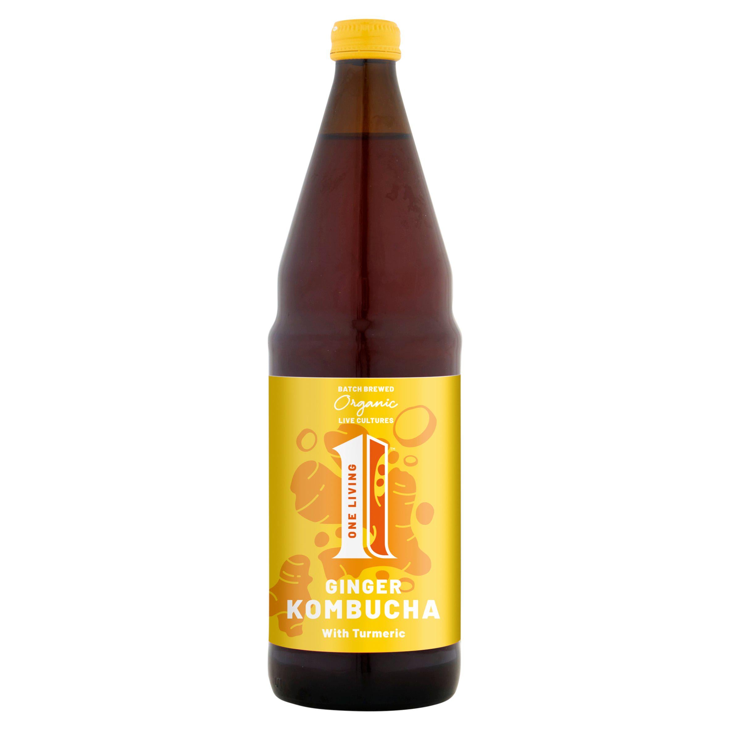 One Living Ginger Organic Kombucha 750ml GOODS Sainsburys   