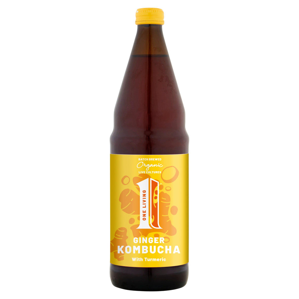 One Living Ginger Organic Kombucha 750ml