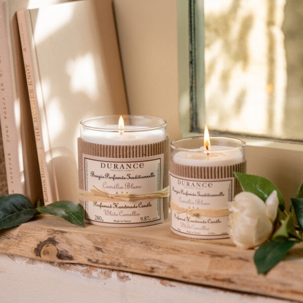Durance White Camellia handmade candle 180g (British brand)