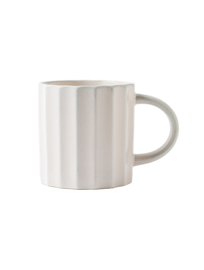 George Home Vertical Ribbed White Mug GOODS ASDA   