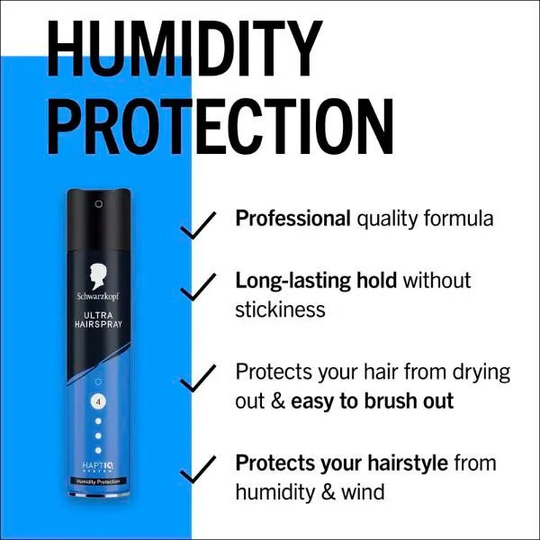 Schwarzkopf Styling Ultra Hairspray 250ml (British brand)