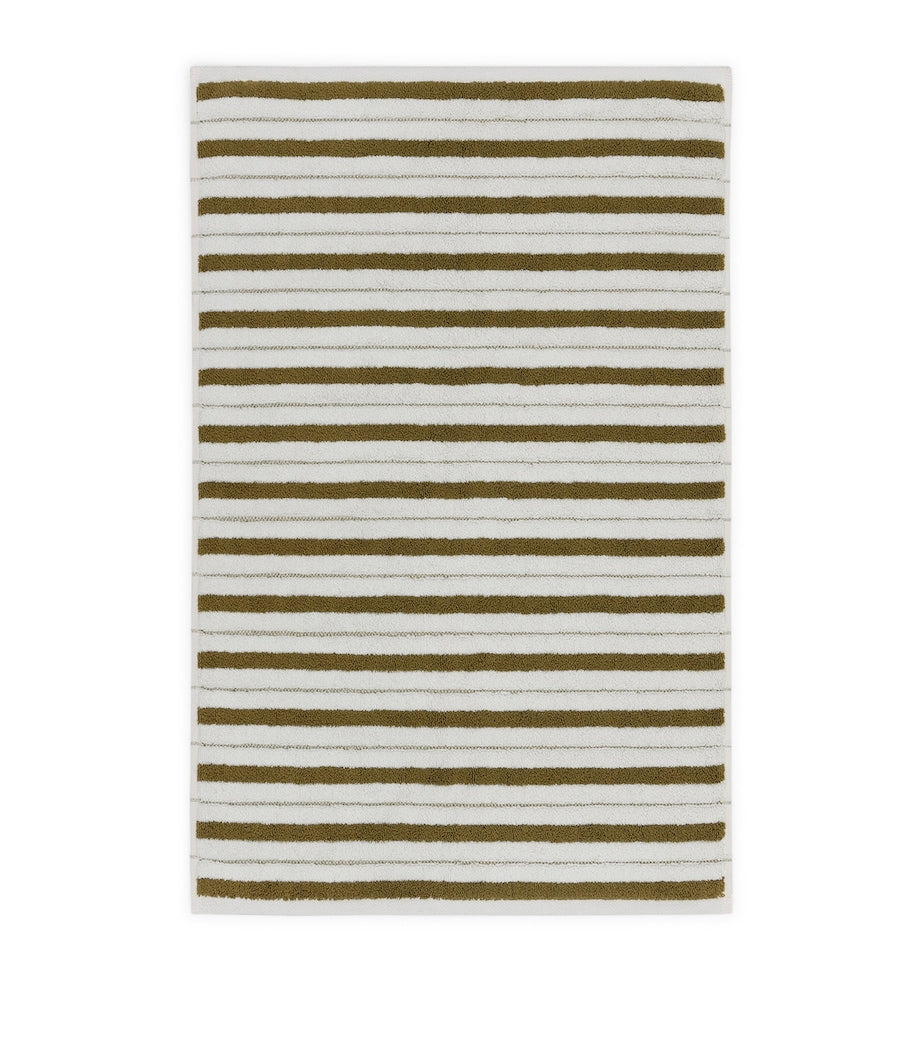 BAINA organic cotton striped bath mat 50cm x 80cm - British product