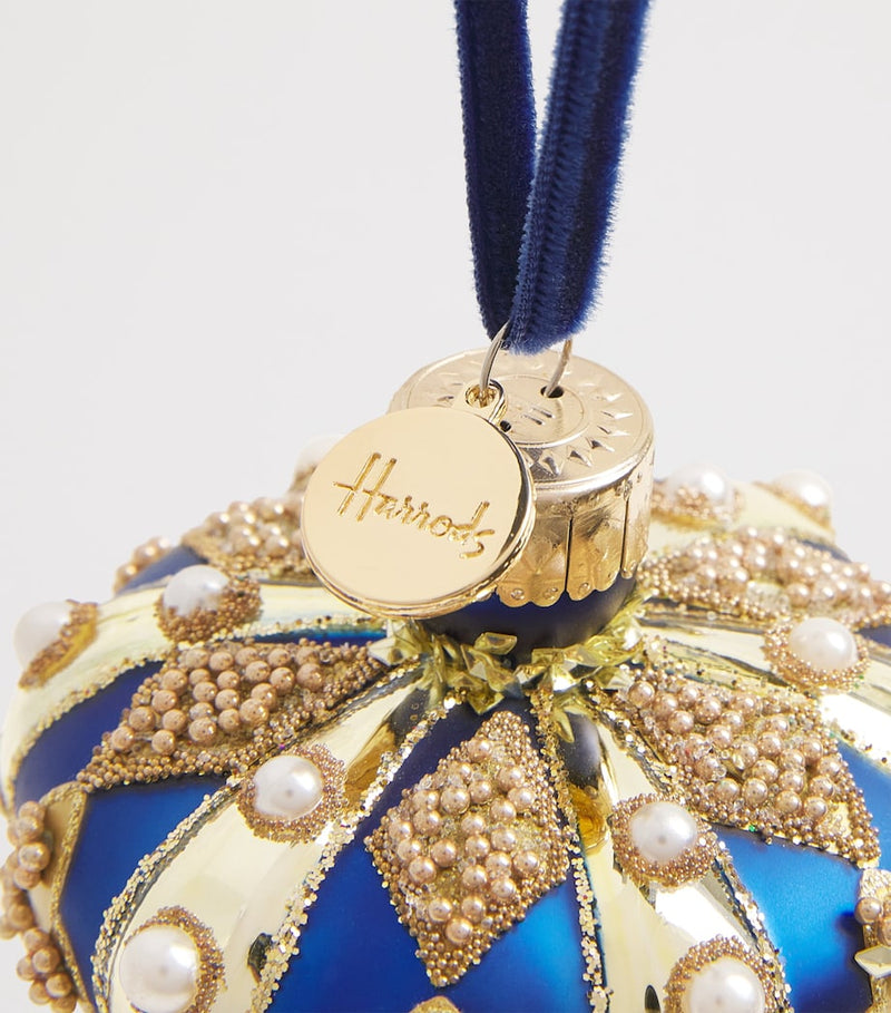 Harrods embellished crown tree decoration 8cm - British product