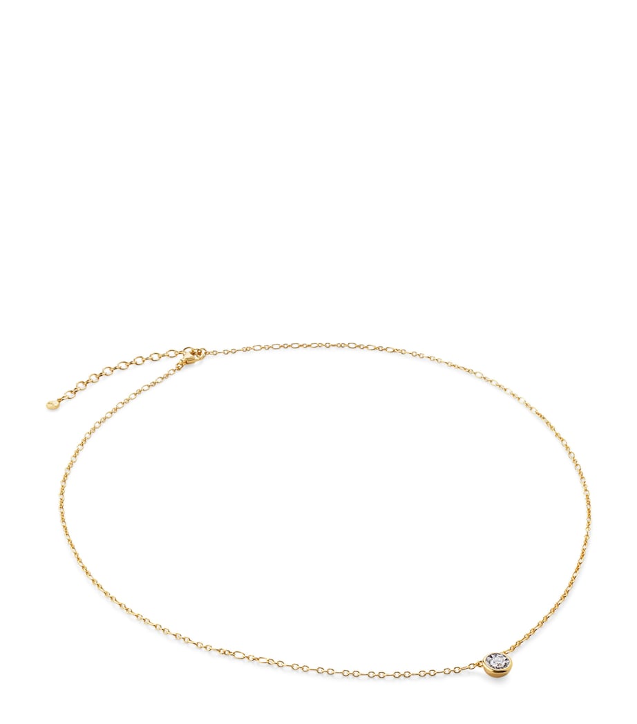Monica Vinader gold vermeil diamond necklace - British product
