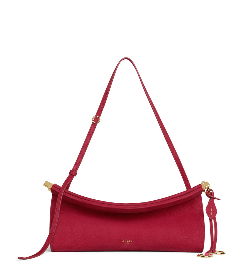Medium Nubuck Le Click East West Shoulder Bag