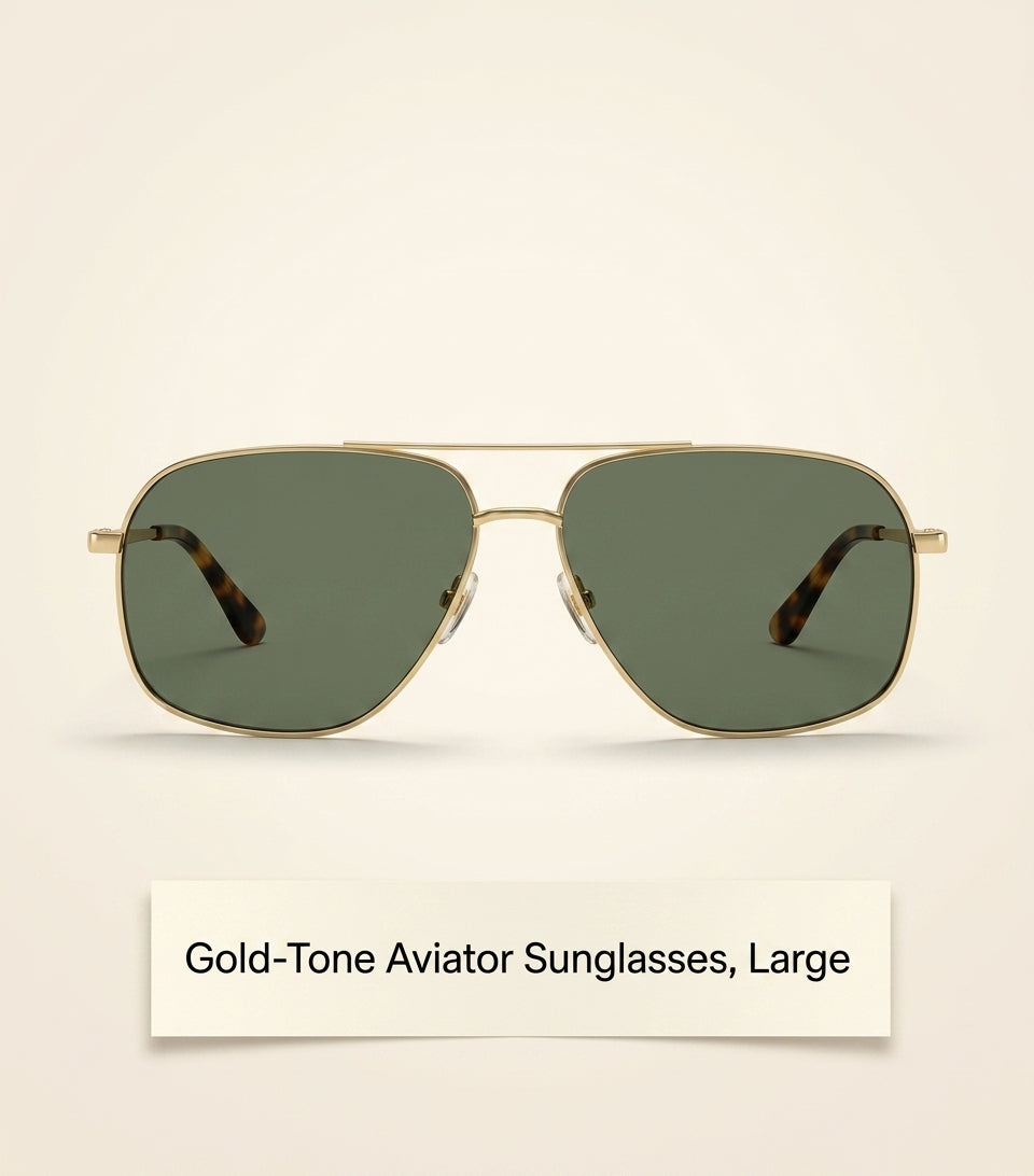 Cartier pilot sunglasses with gold-tone frame (British brand)