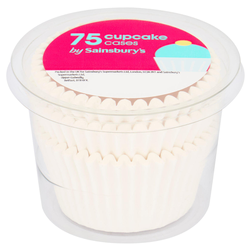 Sainsbury's Plain Cupcake Cases x75