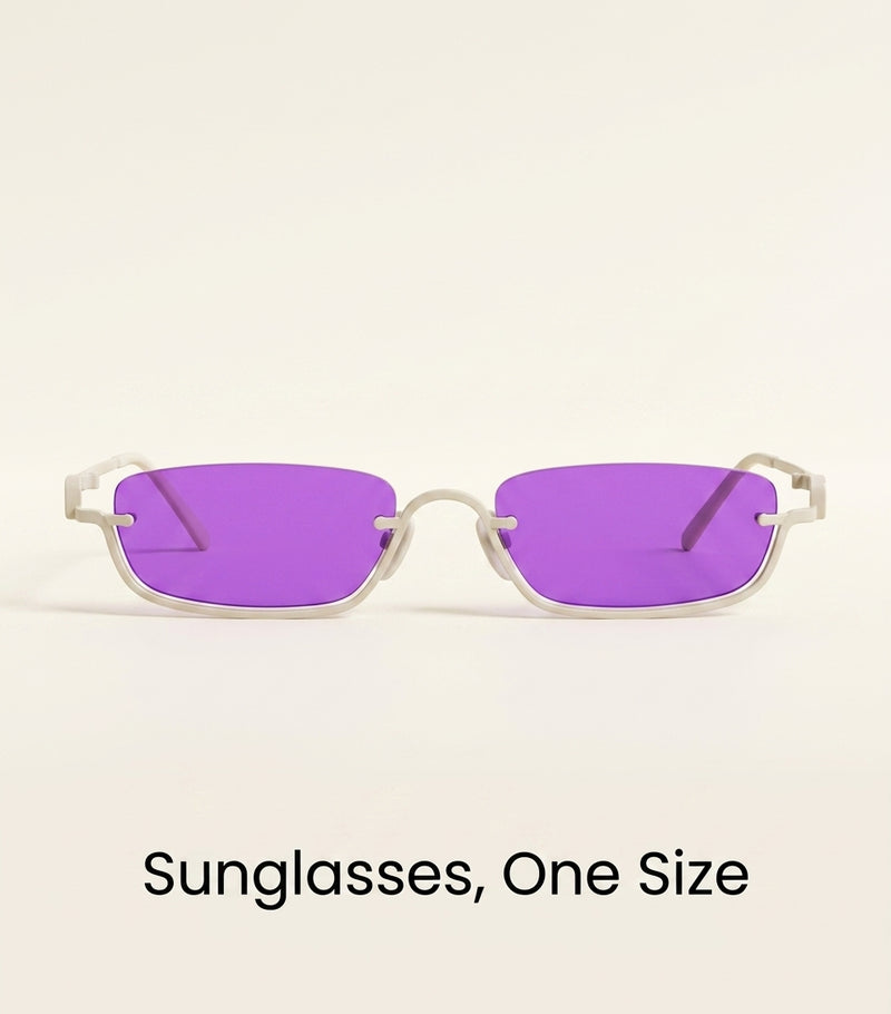 Gucci metal logo rectangular sunglasses (British brand)
