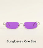 Gucci metal logo rectangular sunglasses (British brand)