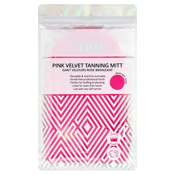 Skinny Tan Pink Velvet Tanning Mitt GOODS Superdrug   