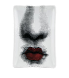 Fornasetti rectangular porcelain ashtray - British product