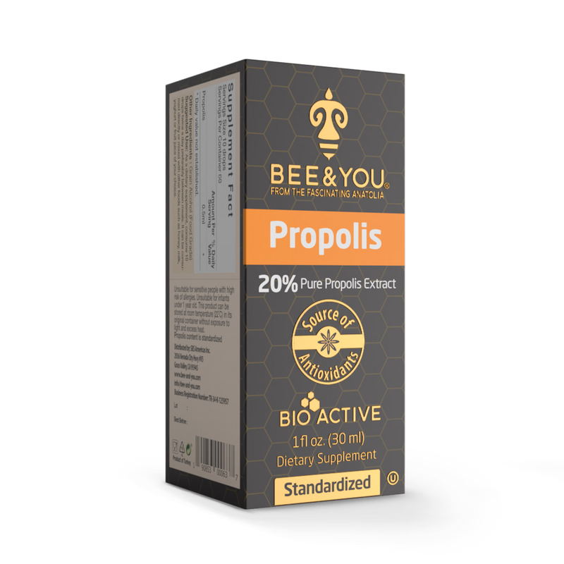 BEE&YOU propolis extract 20% drops 30ml (British brand)