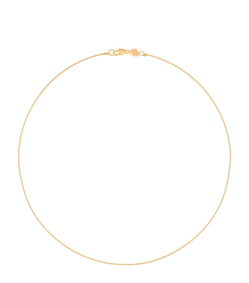 Astrid & Miyu gold-plated silver essential box chain necklace (British brand)