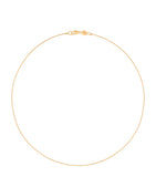 Astrid & Miyu gold-plated silver essential box chain necklace (British brand)