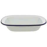 Falcon Rectangular Enamel Pie Dish Blue 20cm GOODS Sainsburys   