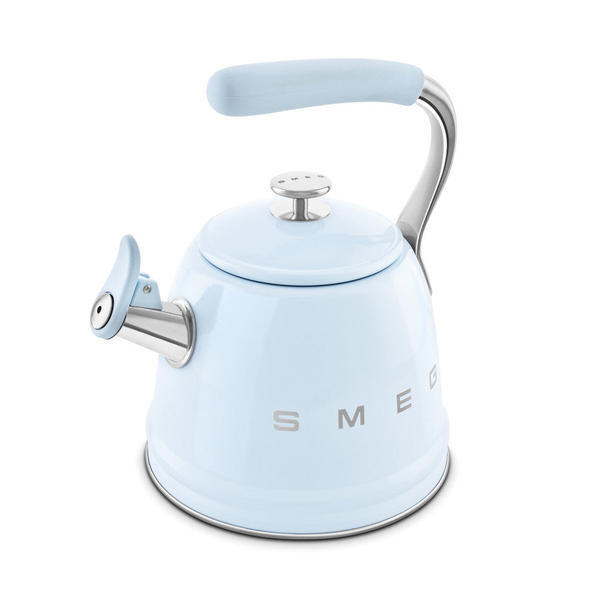 Smeg WKF01, TSF03 Stovetop Kettle and 4 Slice Toaster in Pale Blue