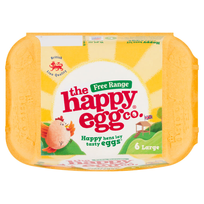 The Happy Egg Co Free Range 6 Large Eggs