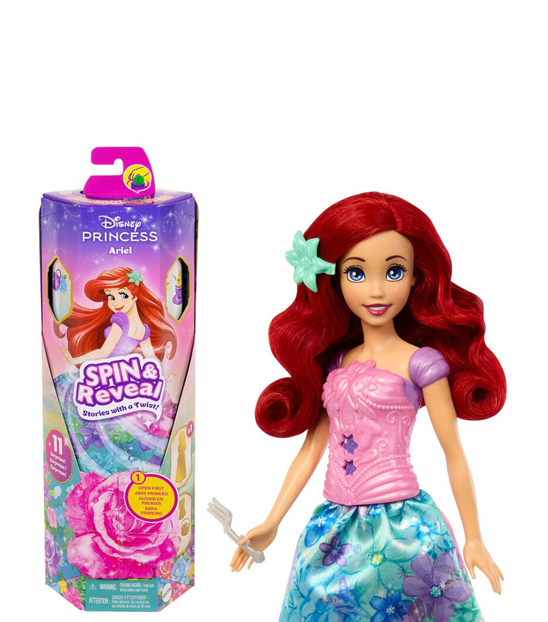 Spin and Reveal Flower Play Set with Fashion Doll and Accessories