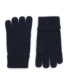 Harrods cashmere gloves with rib-knit detailing, made in Scotland, UK version