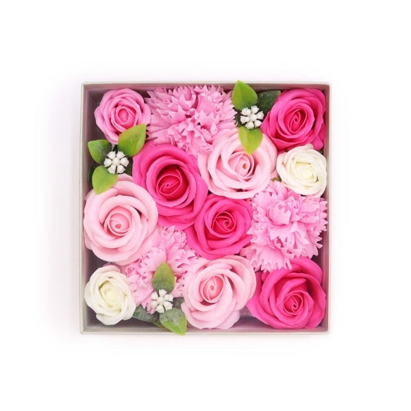 Merci Boutique Pink Paradise Square soap bouquet, UK version