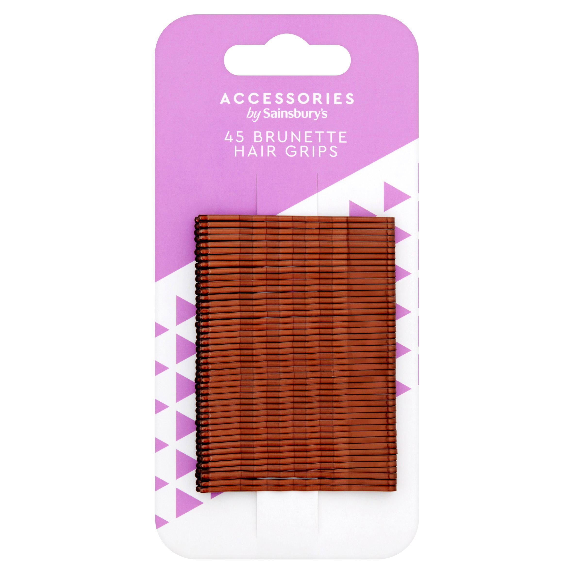 Sainsbury's Hair Grips Brown x45 GOODS Sainsburys   