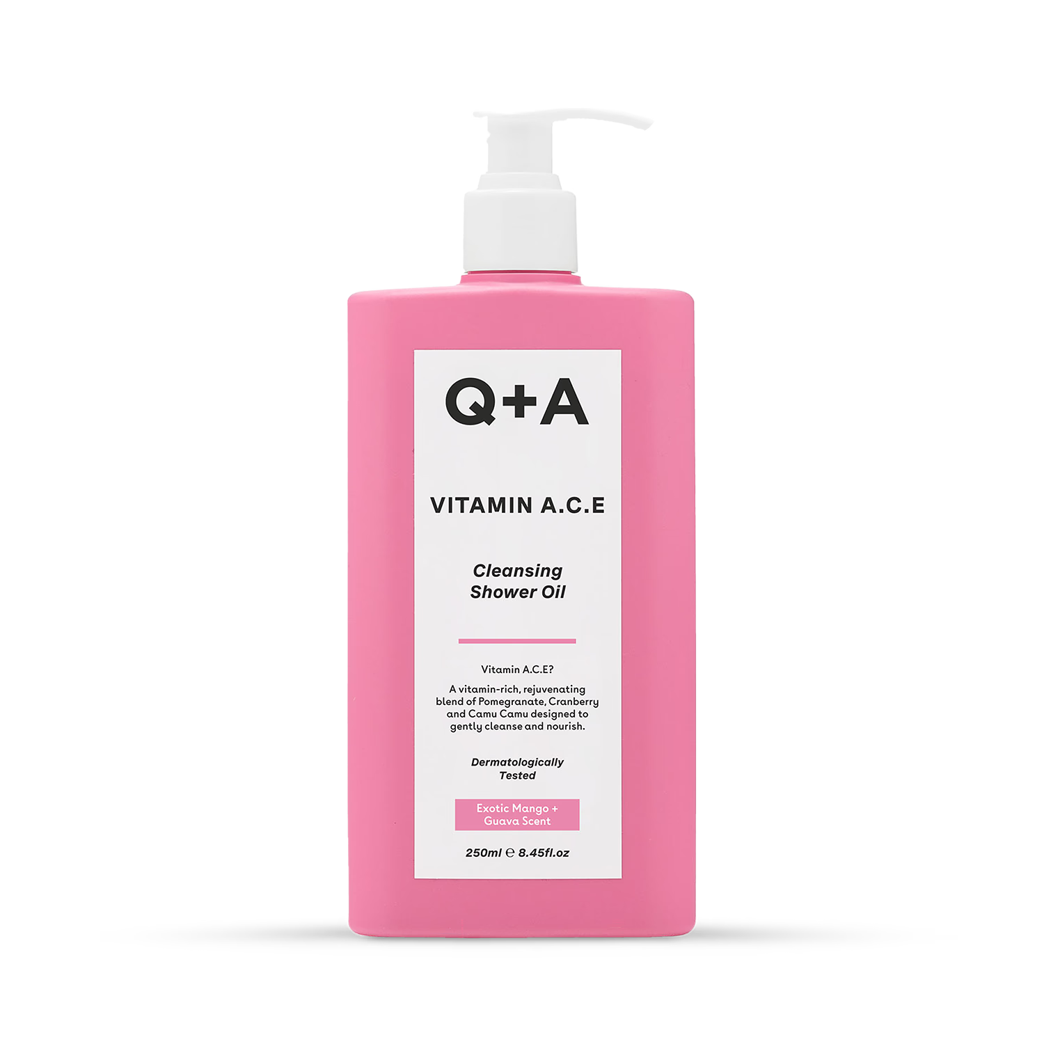 Q+A Vitamin A.C.E Cleansing Shower Oil 250ml