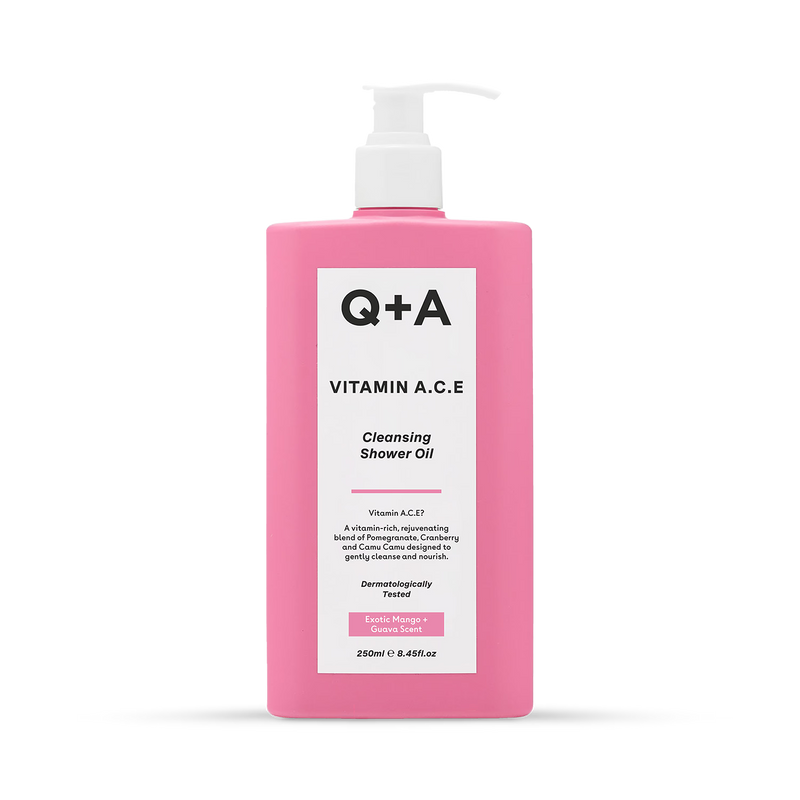 Q+A Vitamin A.C.E Cleansing Shower Oil 250ml