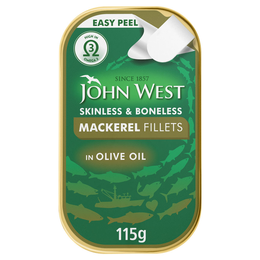 John West Mackerel Fillets in Olive Oil GOODS ASDA   