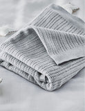 Little White Company baby blanket with satin edge, imported from the UK