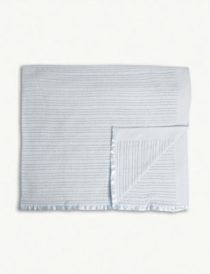 The Little White Company cellular cotton cot blanket, imported from the UK