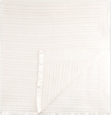 The Little White Company Cellular Cotton Cot Blanket