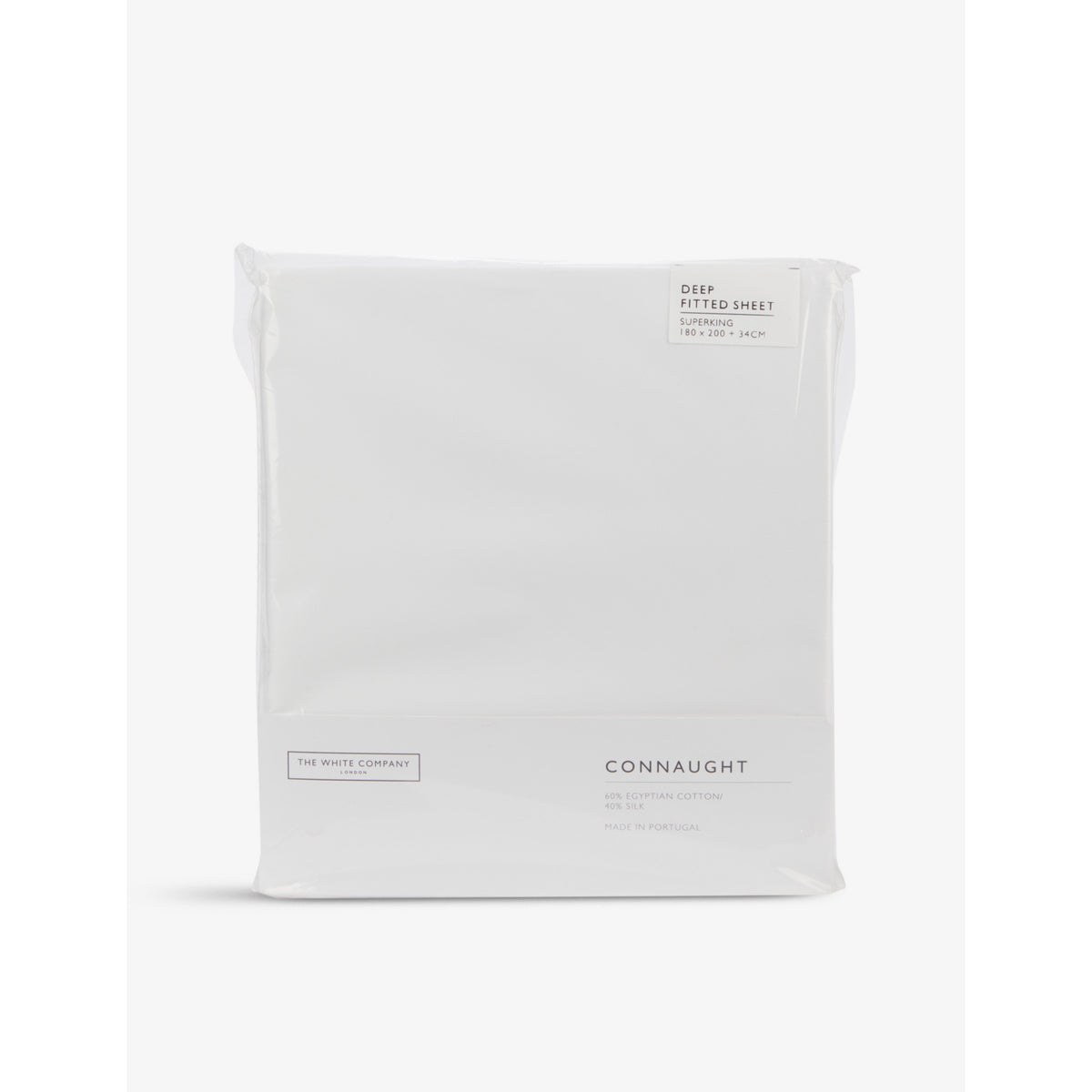 Connaught cotton and silk-blend deep fitted sheet - Double