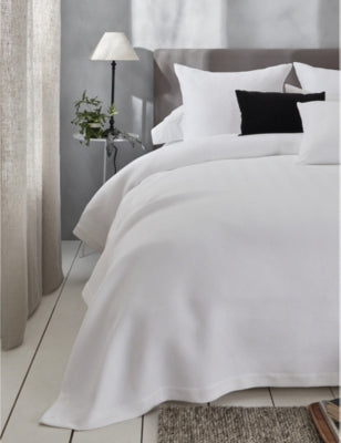 The White Company Mason double cotton bedspread 250cm x 240cm, UK version
