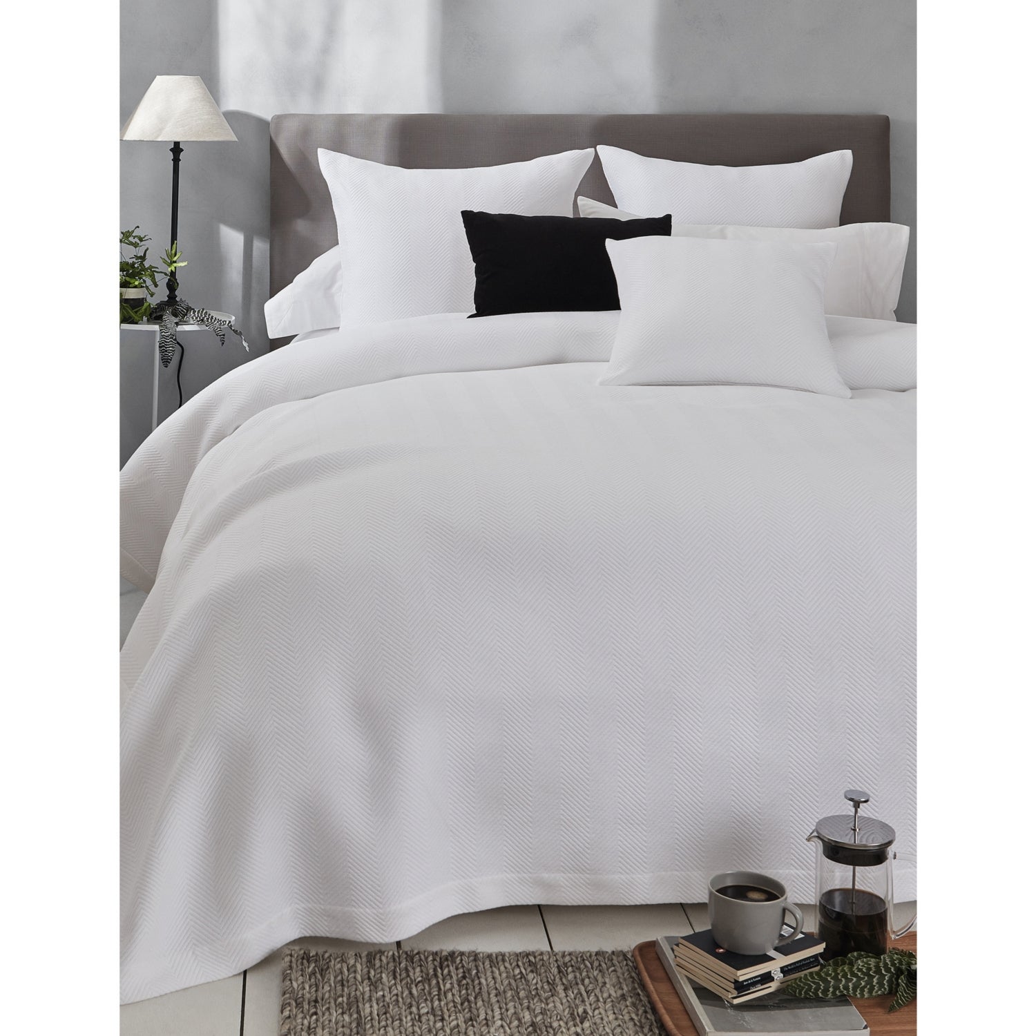 The White Company Mason cotton cushion cover 50cm, (British brand)