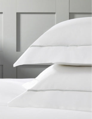 The White Company Savoy Oxford Cotton Pillowcase