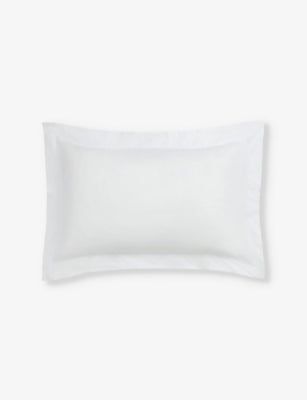 The White Company Savoy Oxford cotton pillowcase, imported from the UK