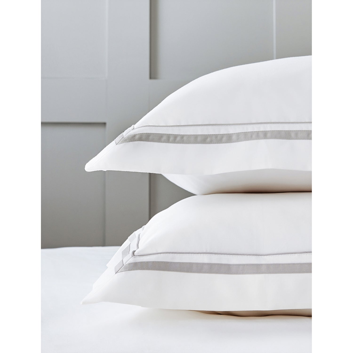 The White Company Cavendish cotton pillowcase, imported from the UK