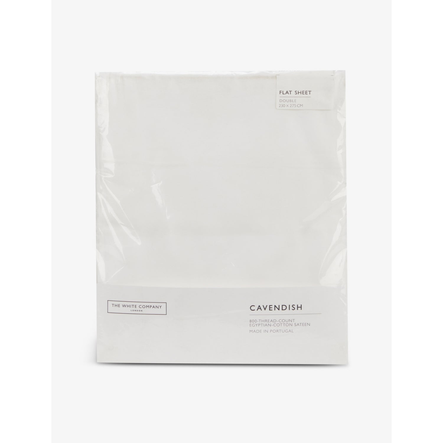 The White Company Cavendish cotton flat sheet