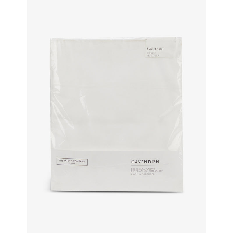 The White Company Cavendish cotton flat sheet