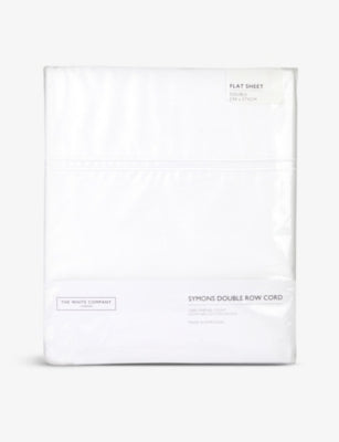 The White Company Symons Egyptian cotton flat sheet (British brand)