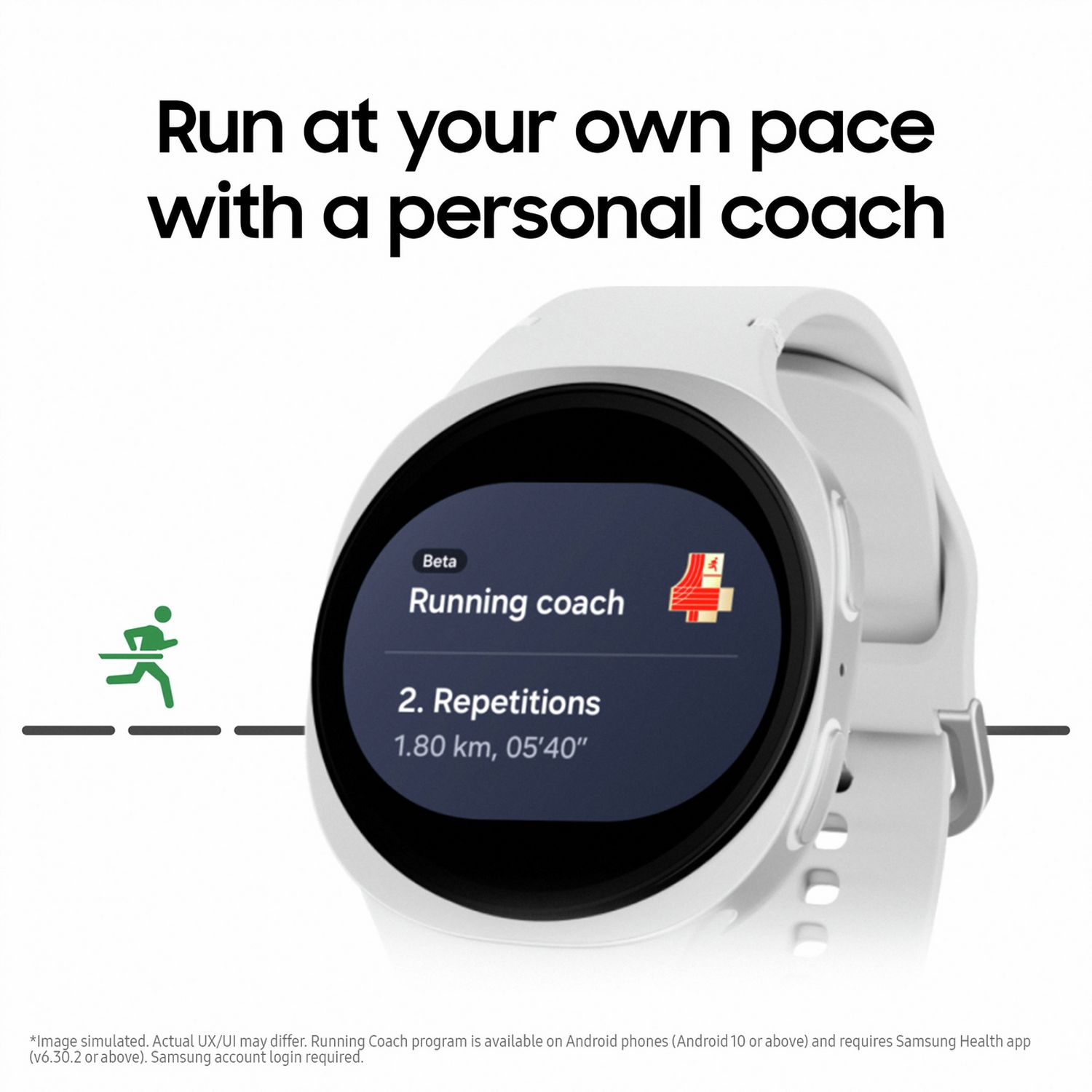 Samsung Galaxy Watch8 40mm Smart Watch - White/Silver