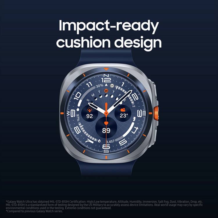 Samsung Galaxy Watch Ultra smartwatch grey orange - British product