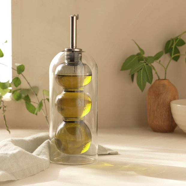 Habitat 170ml bobbin glass oil pourer, UK version