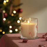 Argos Home Christmas Cookie jar candle, candy cane glass holder, UK version