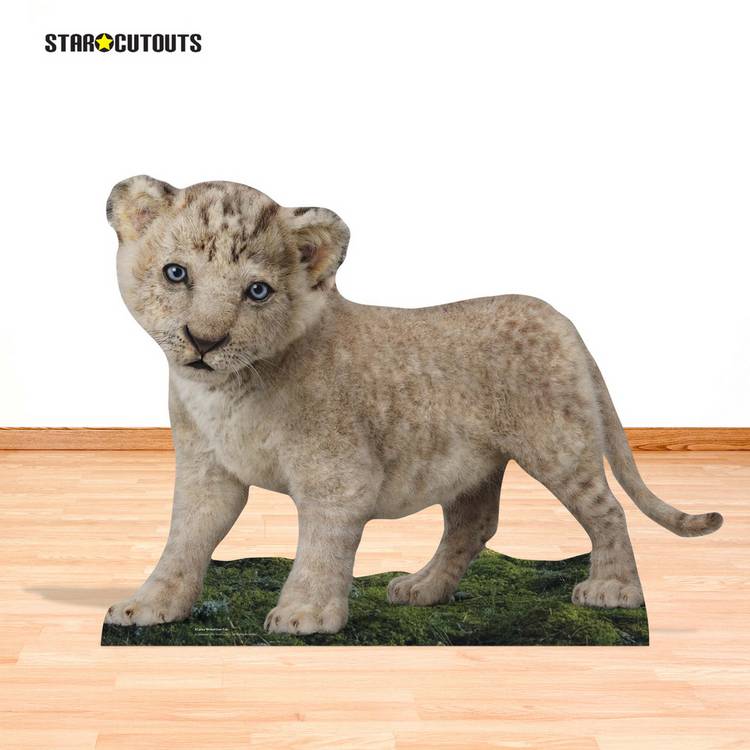 Star Cutouts Wicked lion cub cardboard cutout, imported from the UK