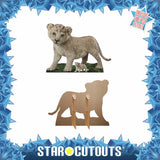 Star Cutouts Wicked lion cub cardboard cutout, imported from the UK