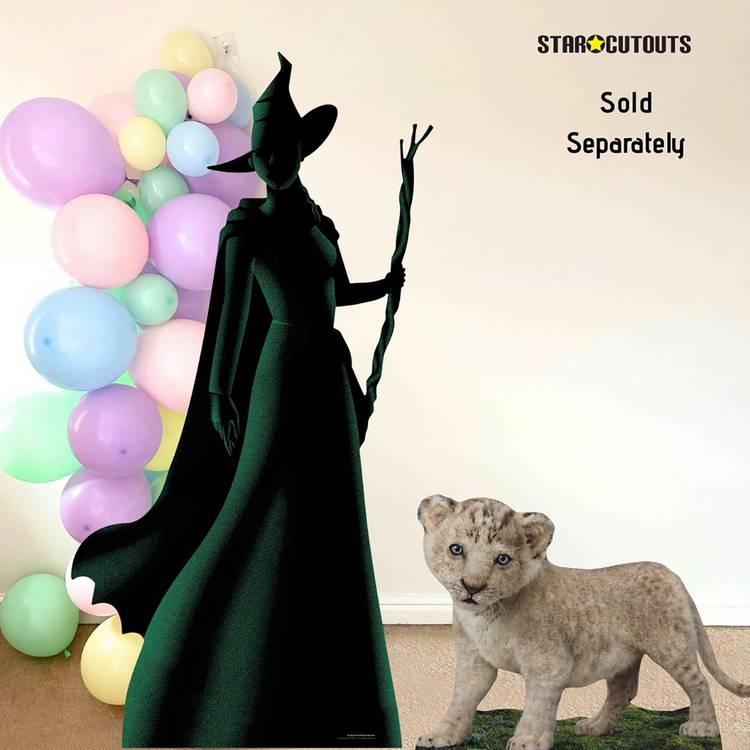 Star Cutouts Wicked lion cub cardboard cutout, imported from the UK